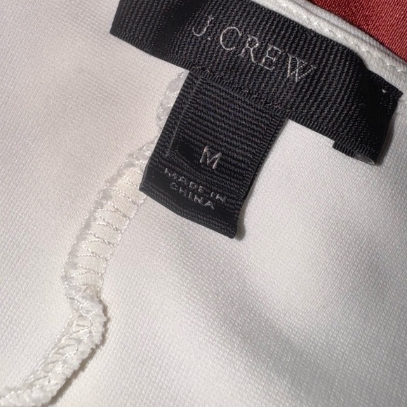 J. Crew White Short Sleeve Peplum Top - Picture 5 of 5